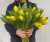 Букет 25 желтых тюльпанов