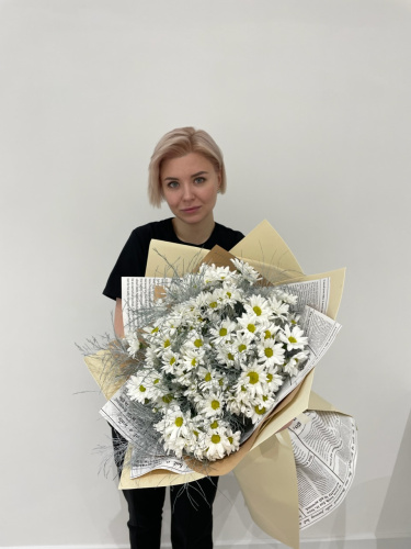 Букет-гигант из хризантемы с вергатусом