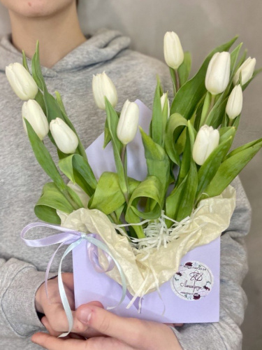 Конвертик с тюльпанами 