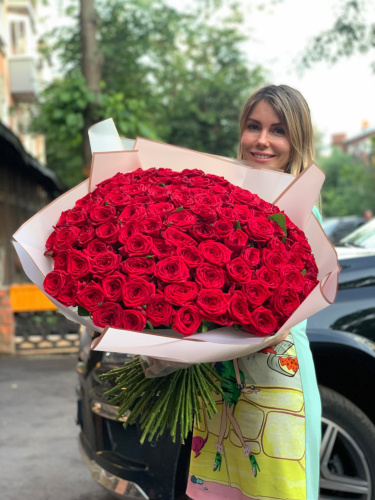 Букет Розы 70см 101 штука