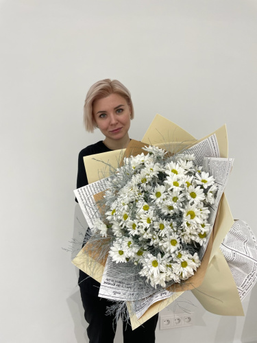 Букет-гигант из хризантемы с вергатусом