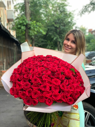 Букет Розы 70см 101 штука