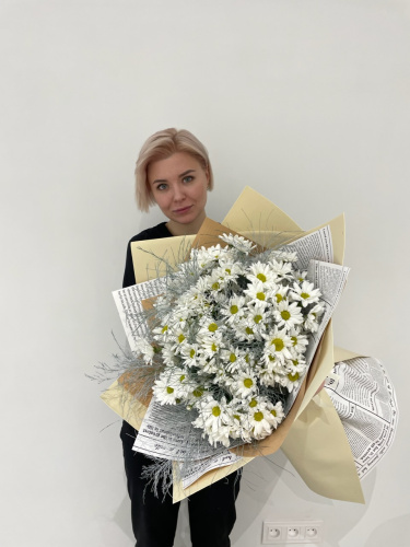 Букет-гигант из хризантемы с вергатусом