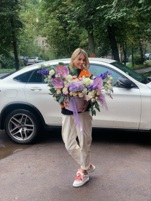 Шляпная коробка Лазурь