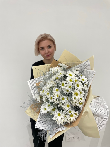 Букет-гигант из хризантемы с вергатусом
