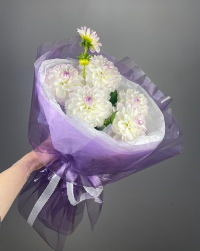 БУКЕТ ИЗ СОРТОВЫХ ГЕОРГИН