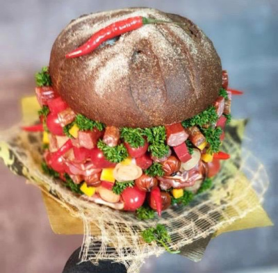 Мужской съедобный букет