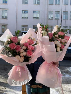 Букет «Розовый закат»