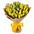 Букет из 51 желтого тюльпана в крафте