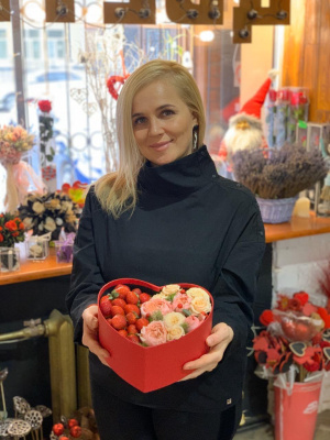 Коробка «Клубничное сердце»
