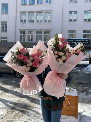 Букет «Розовый закат»