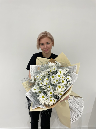 Букет-гигант из хризантемы с вергатусом
